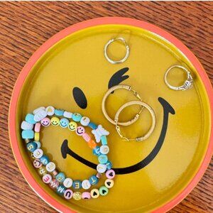 SmileyWorld Yellow Smiley Trinket Tray | Brand New